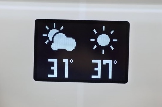 天気予報の表示
