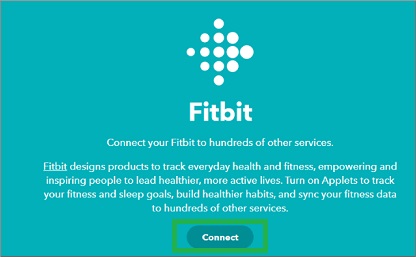 IFTTTからFitbitにアクセス