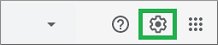 gmailの設定アイコン