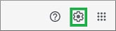 Gmailの設定アイコン