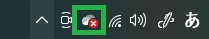 タスクバーのOneDriveアイコン(サインイン無し)