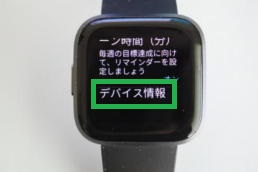Fitbitのデバイス情報