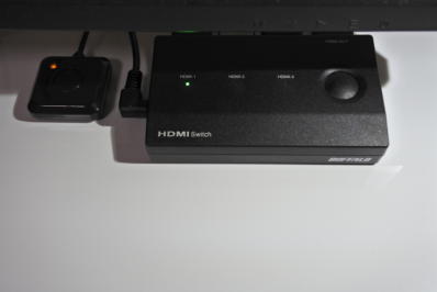 HDMI切替器とUSB切替器の使用例