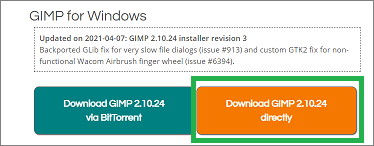 GIMPのインストール画面