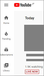 YouTubeの英語表示