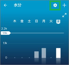 Fitbitスマートフォンアプリの項目の設定