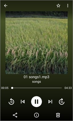 「Files by Google 」で音楽データ再生