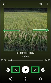 「Files by Google 」の次の曲選択