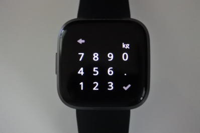 Fitbitの体重入力