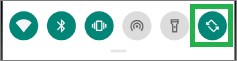 Androidの「自動回転」のオン