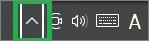 Windows10のタスクバーでの通知領域