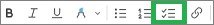 Evernoteのメニューバーの「チェックリスト」