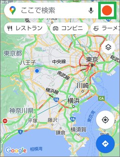 Googleマップの画面