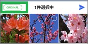 LINEの写真のORIGINALアイコン