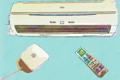 エアコン制御のイラスト