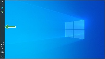 Windows10の左側のタスクバー表示