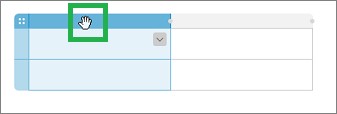 Evernoteの表の移動