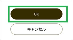 マイナポイントアプリのパスワード入力のOKボタン