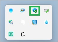 正常なWindowsセキュリティのアイコン