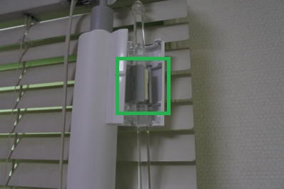 ブラインドポールのアダプター設置