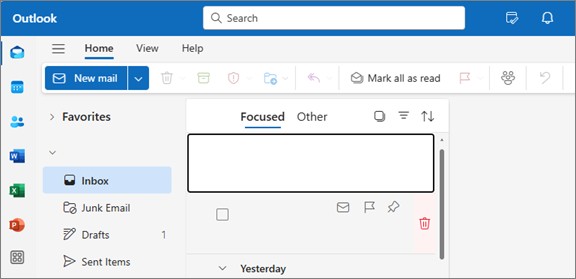 Outlookの英語表示